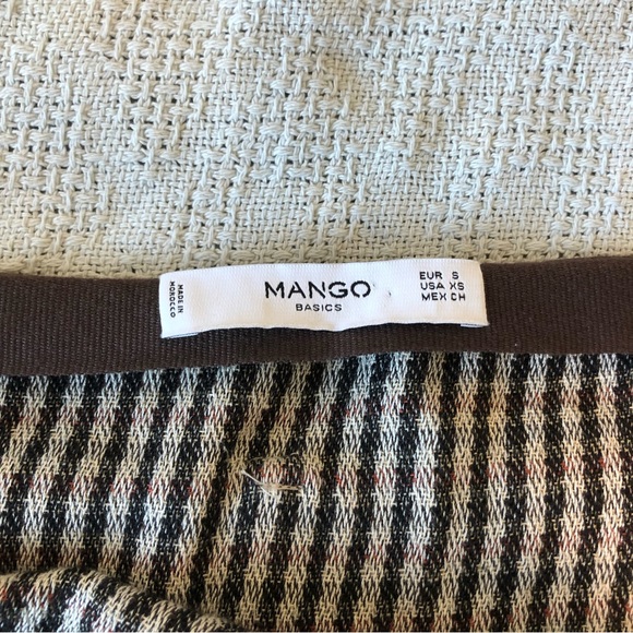 (185) Brown Mini Skirt with Belt - Picture 8 of 8